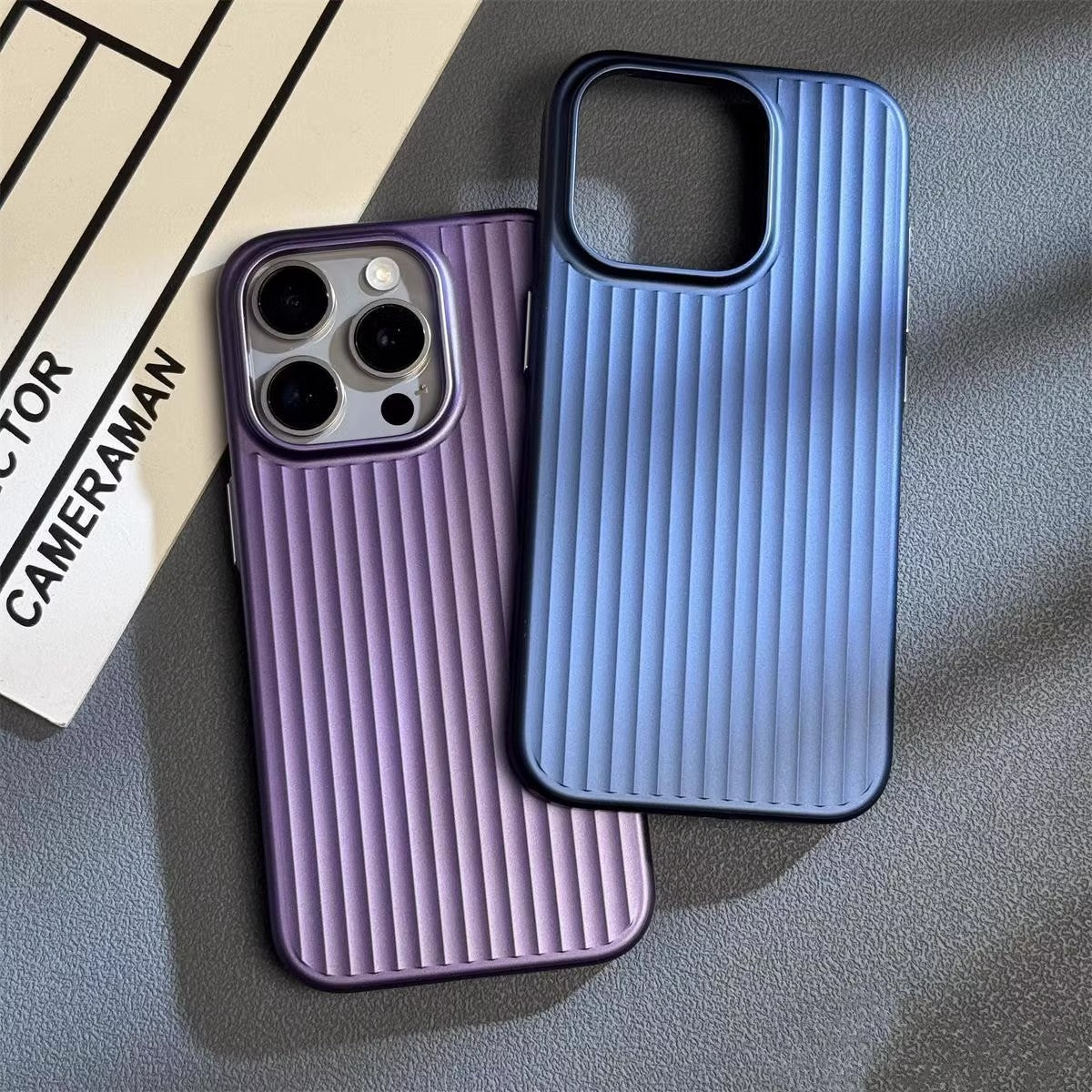 Metal Button Hard Phone Case