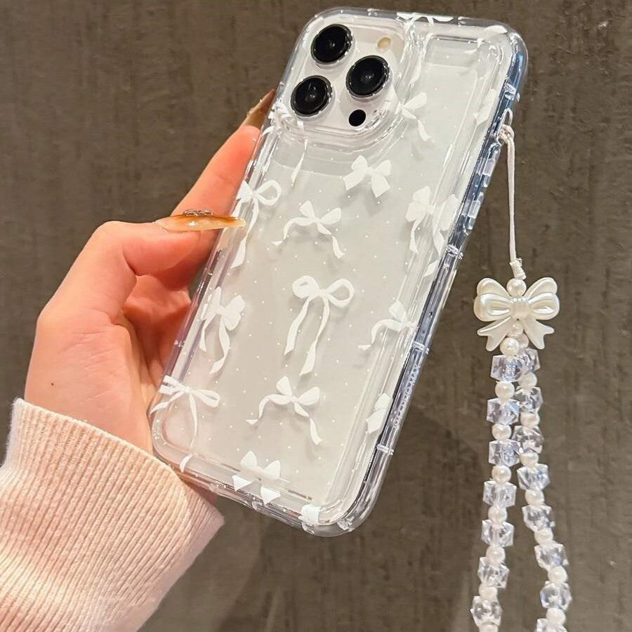 White Ribbon Phone Case