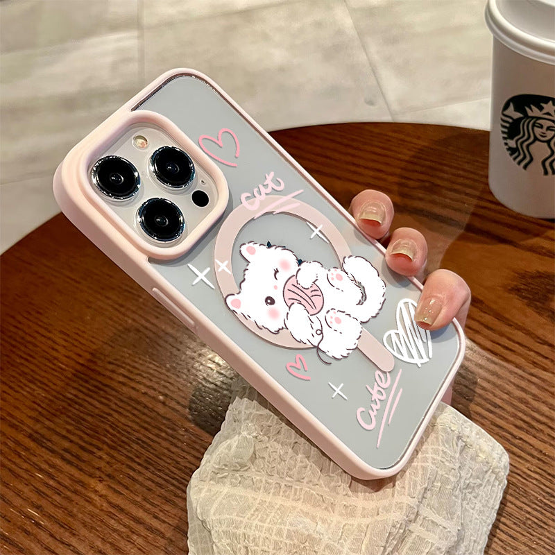 Magnetic Woolen Cat Phone Case