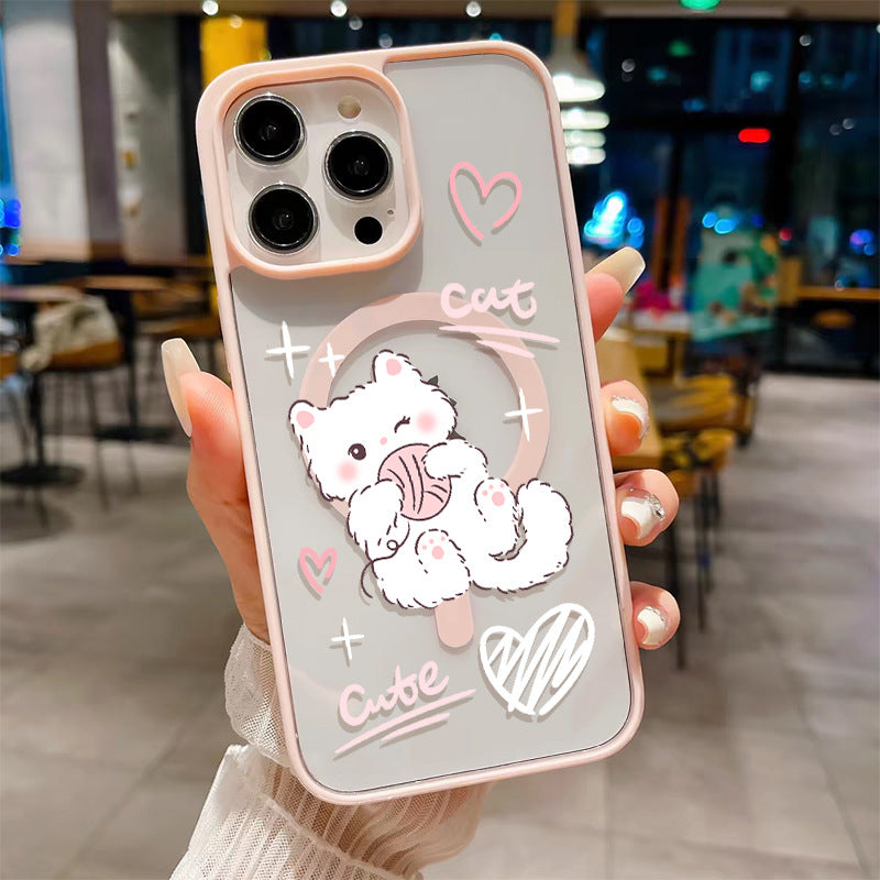 Magnetic Woolen Cat Phone Case