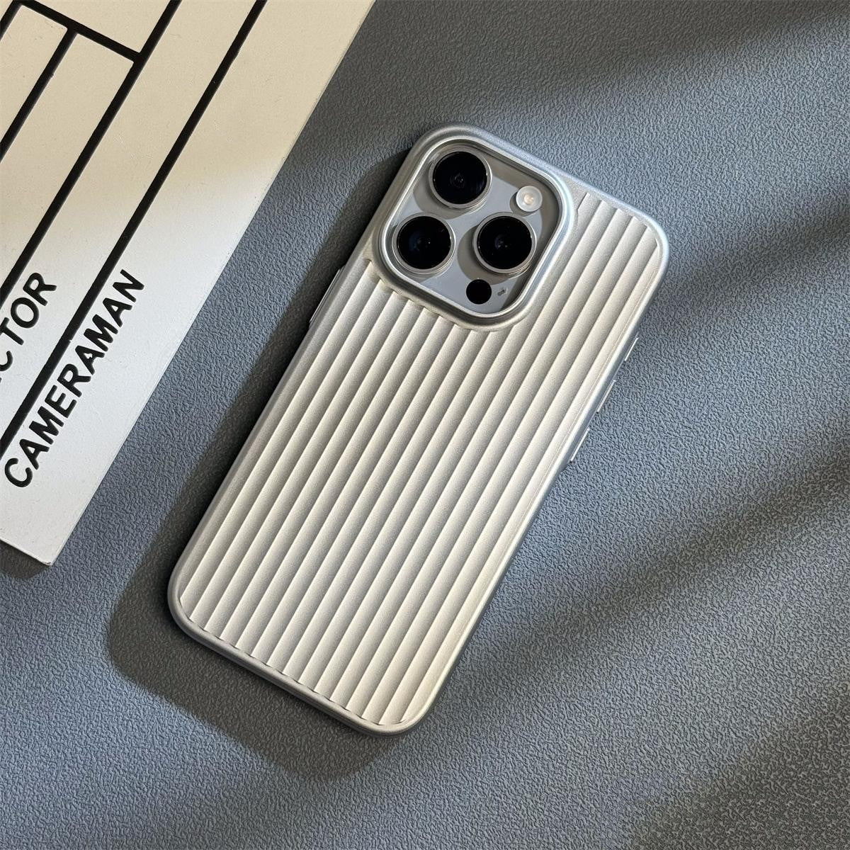 Metal Button Hard Phone Case