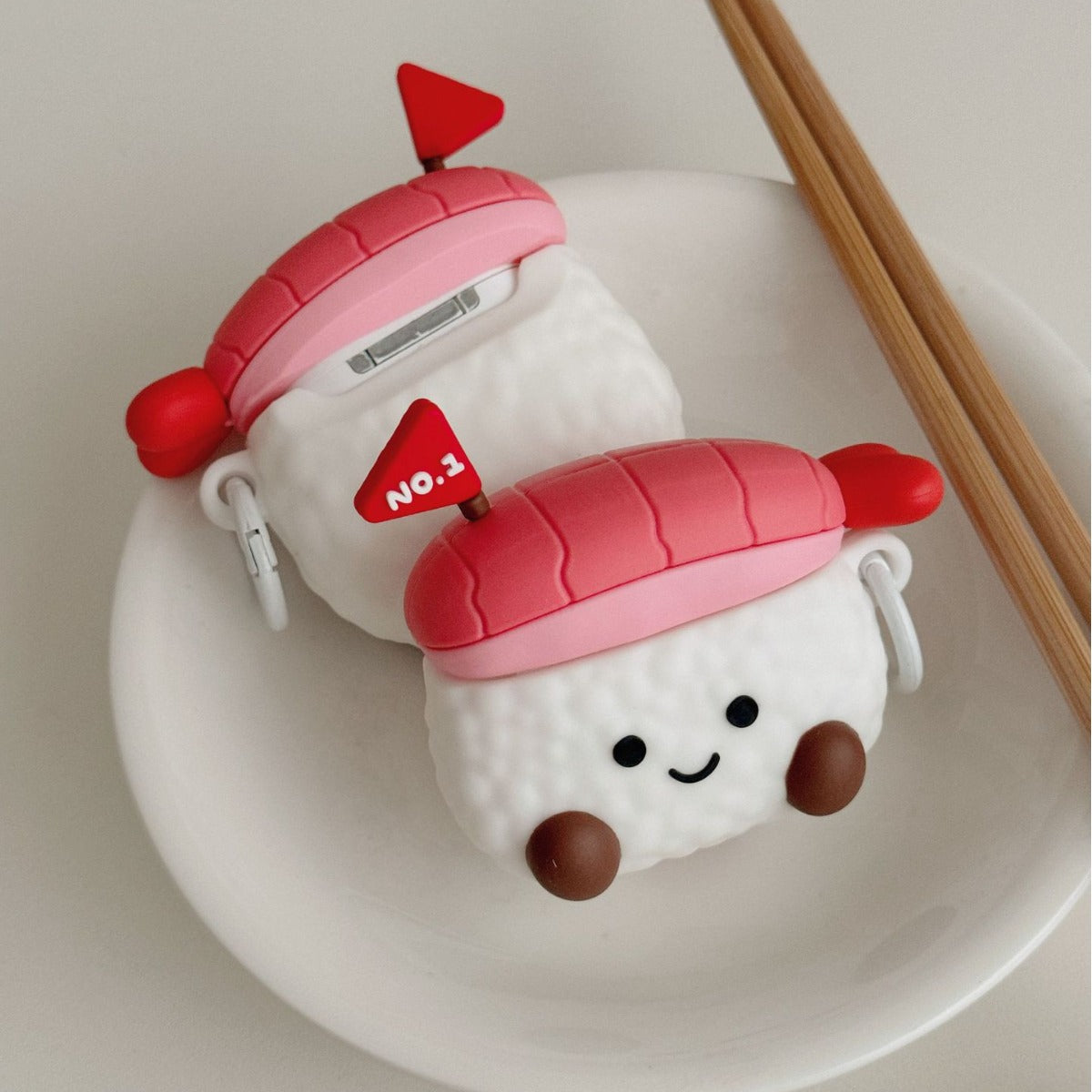 Cute Sweet Shrimp Sushi AirPods Case
