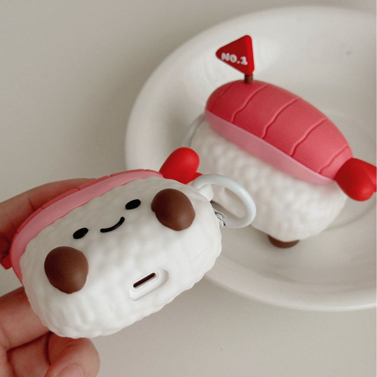 Cute Sweet Shrimp Sushi AirPods Case