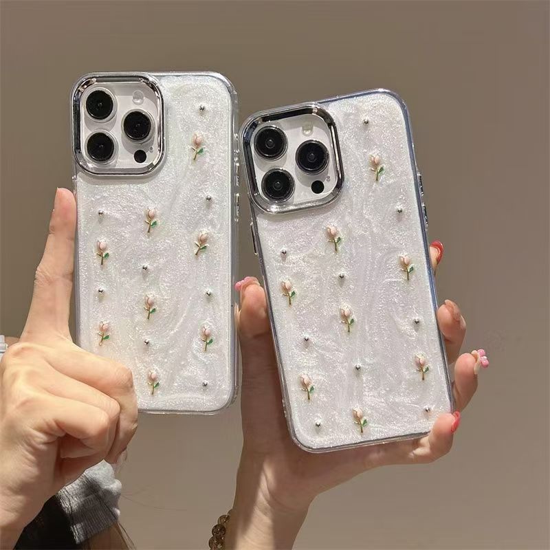 Pearlescent White Mobile Phone Case