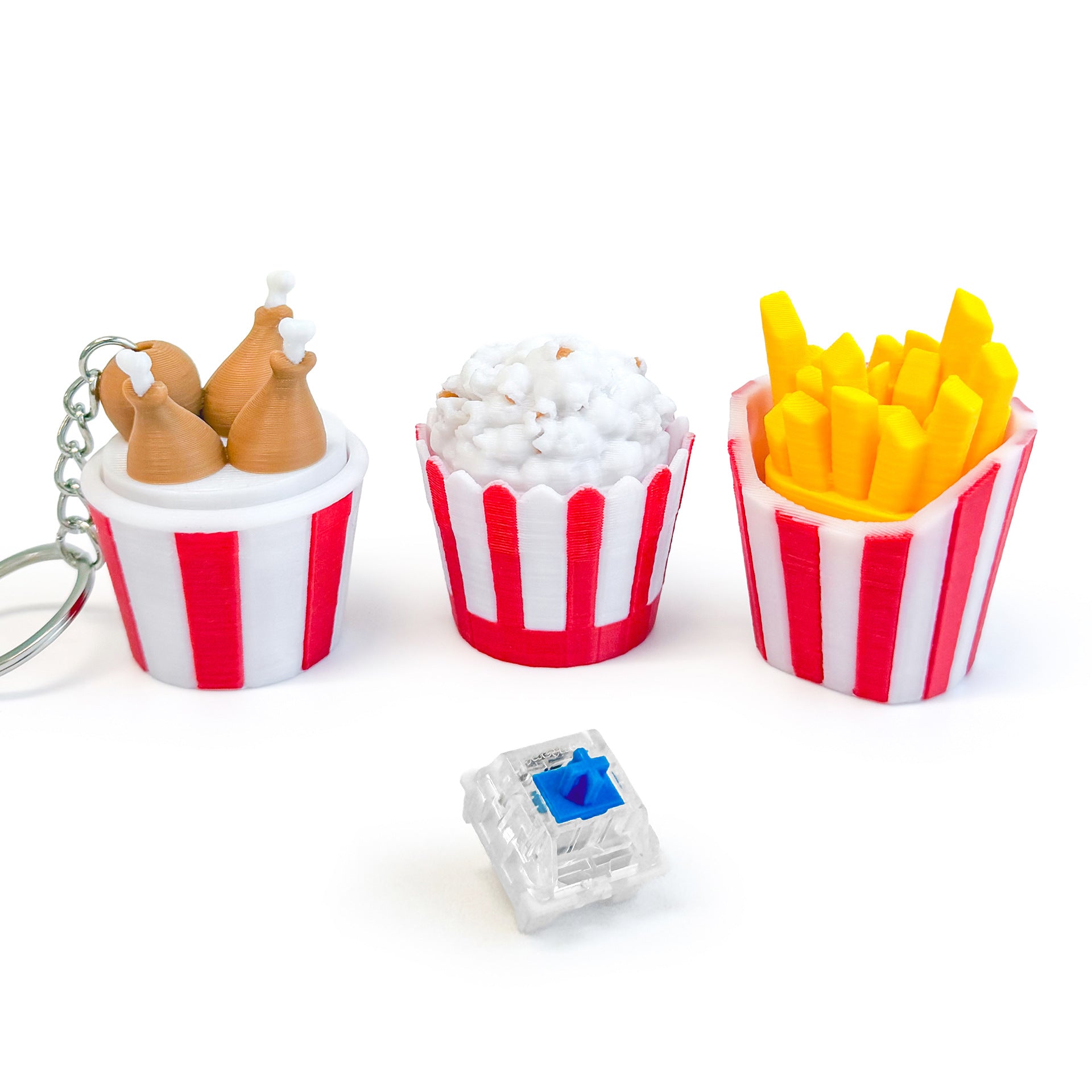 Food Theme Clicker Keychain