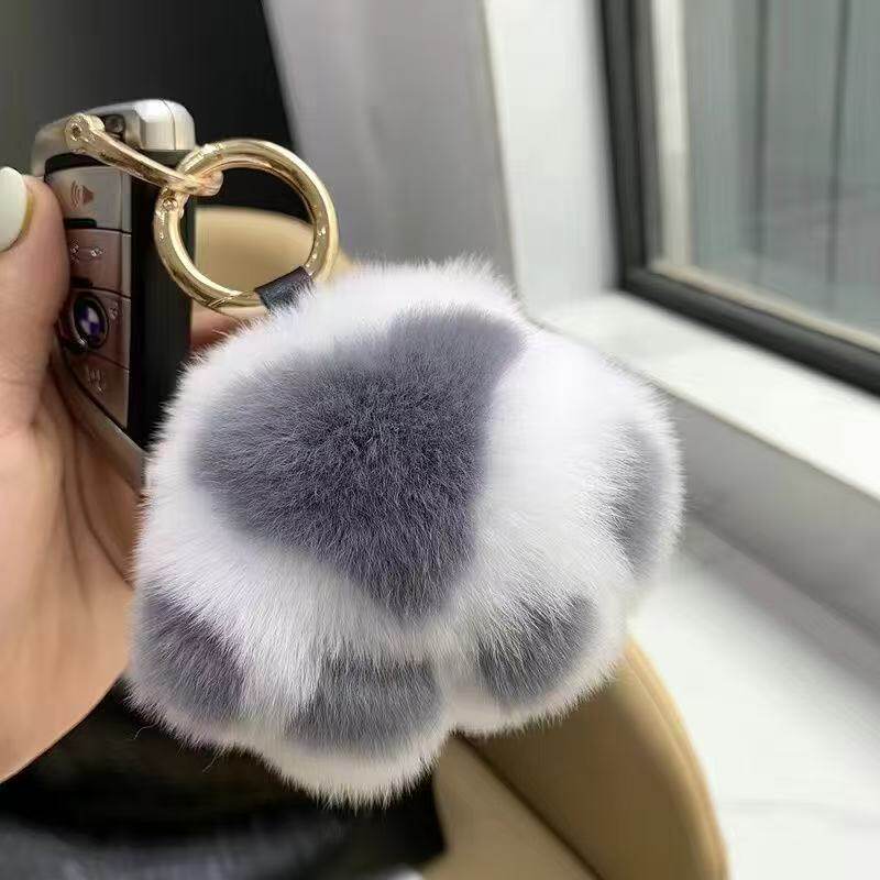 Plush Bunny Keychain Charm