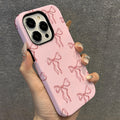 Pink Bow Double Layer Phone Case