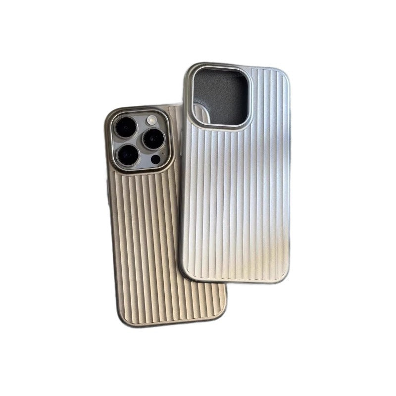 Metal Button Hard Phone Case