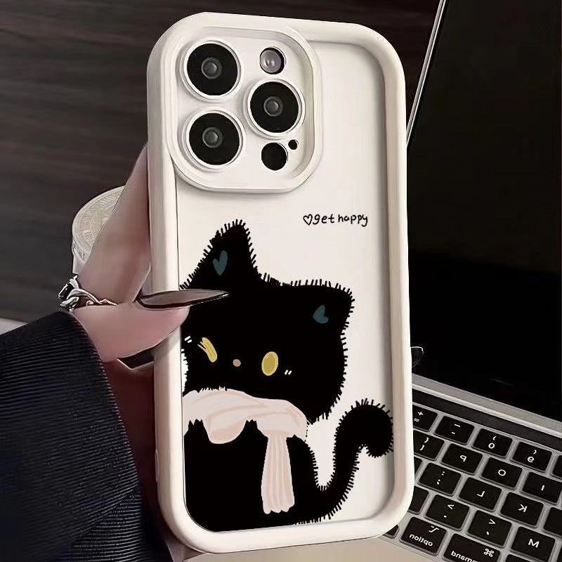 Cartoon Cat Silicone Phone Case