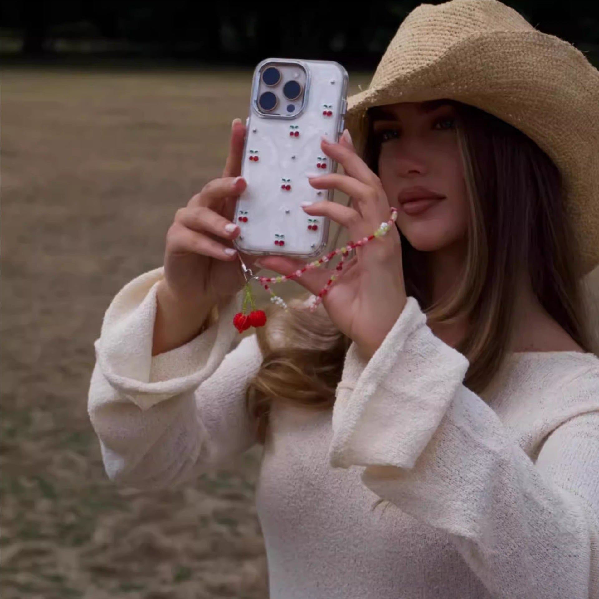 Pearlescent White Mobile Phone Case