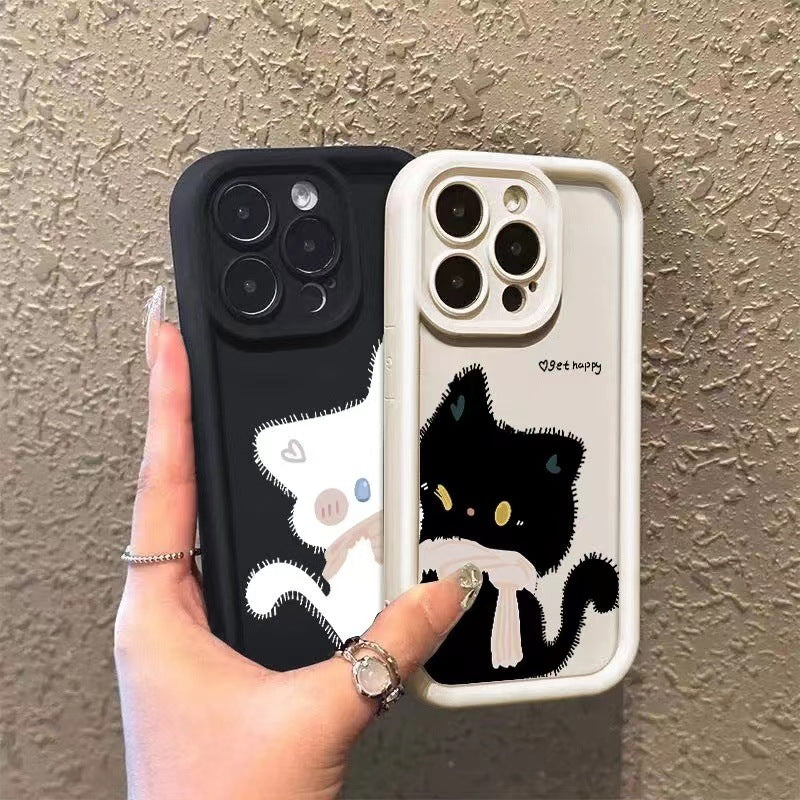 Cartoon Cat Silicone Phone Case