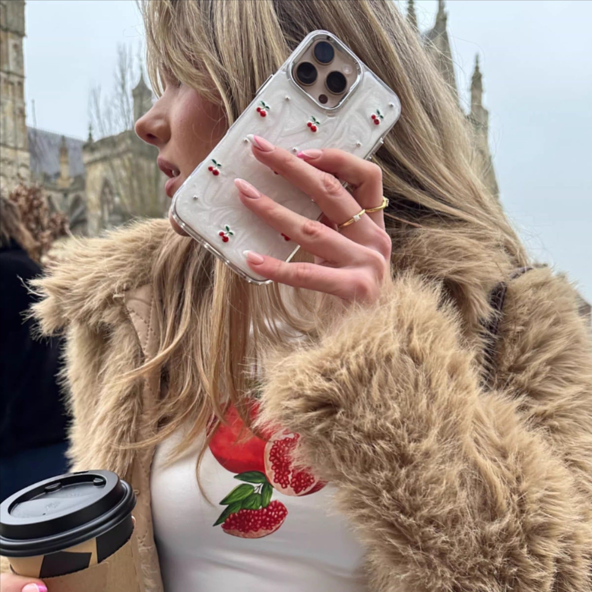 Pearlescent White Mobile Phone Case