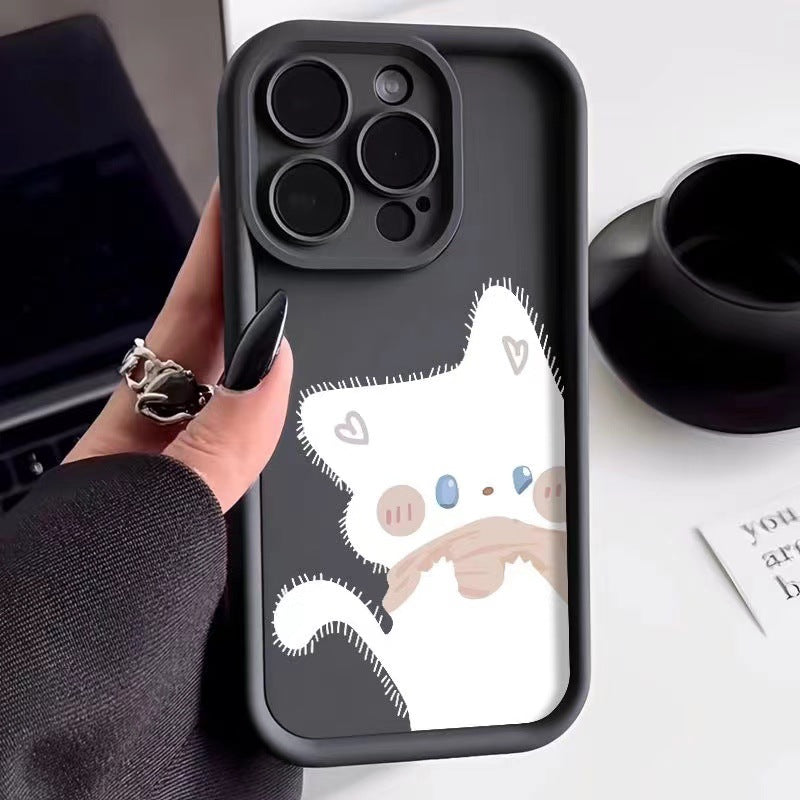 Cartoon Cat Silicone Phone Case