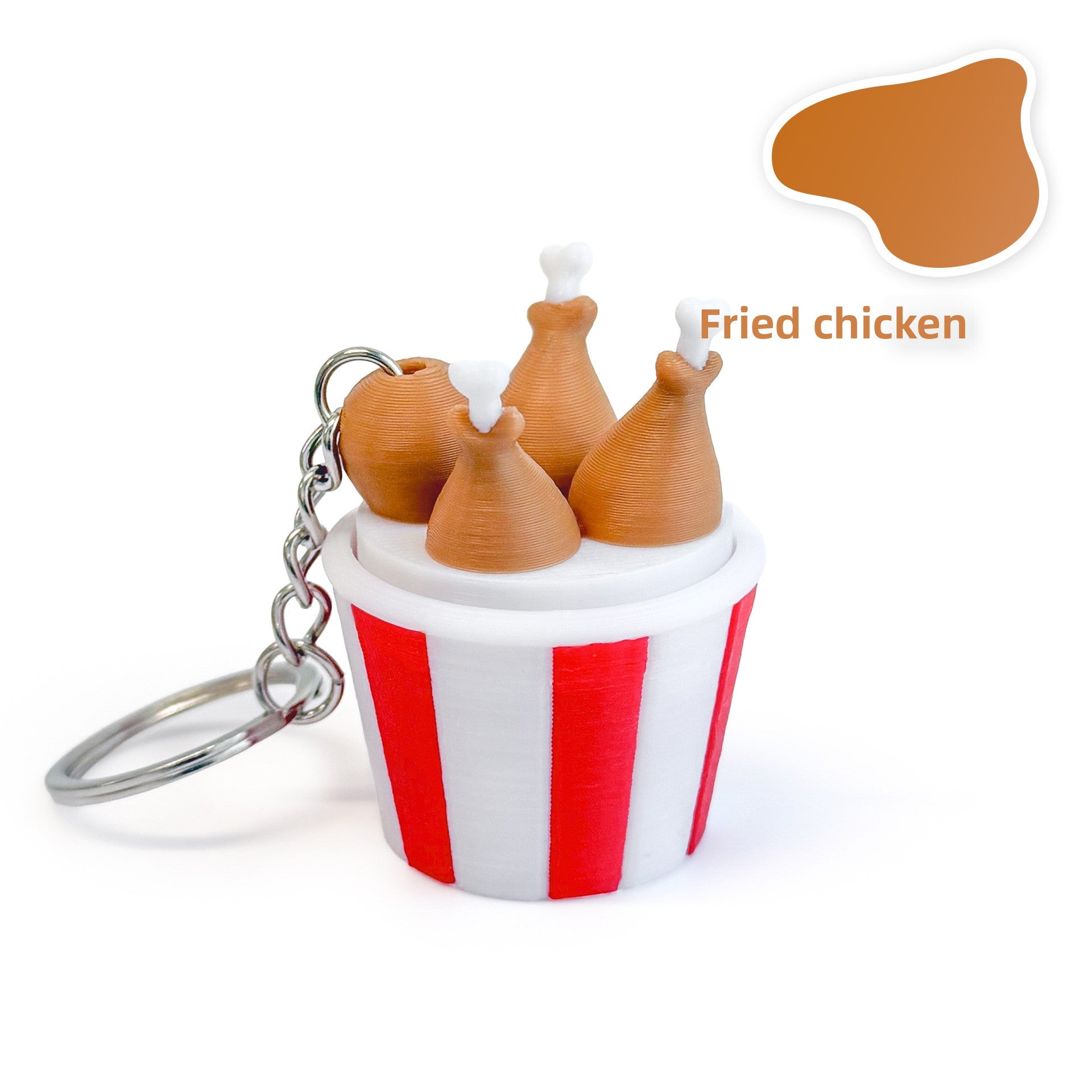 Food Theme Clicker Keychain